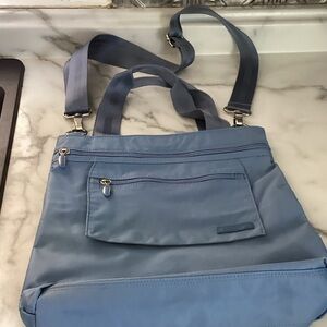 Unisex Blue Crossbody Bag